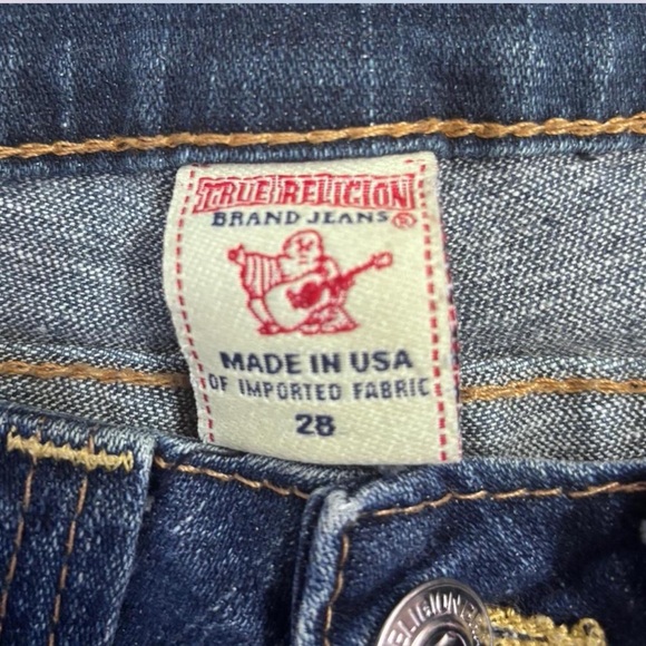 True Religion Blue Flared Bootcut Jeans Y2K Women’s 28 Made in USA - Picture 4 of 7